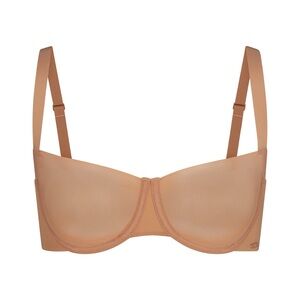 SKIMS NO SHOW UNLINED BALCONETTE BRA NWT Size 34D ochre color